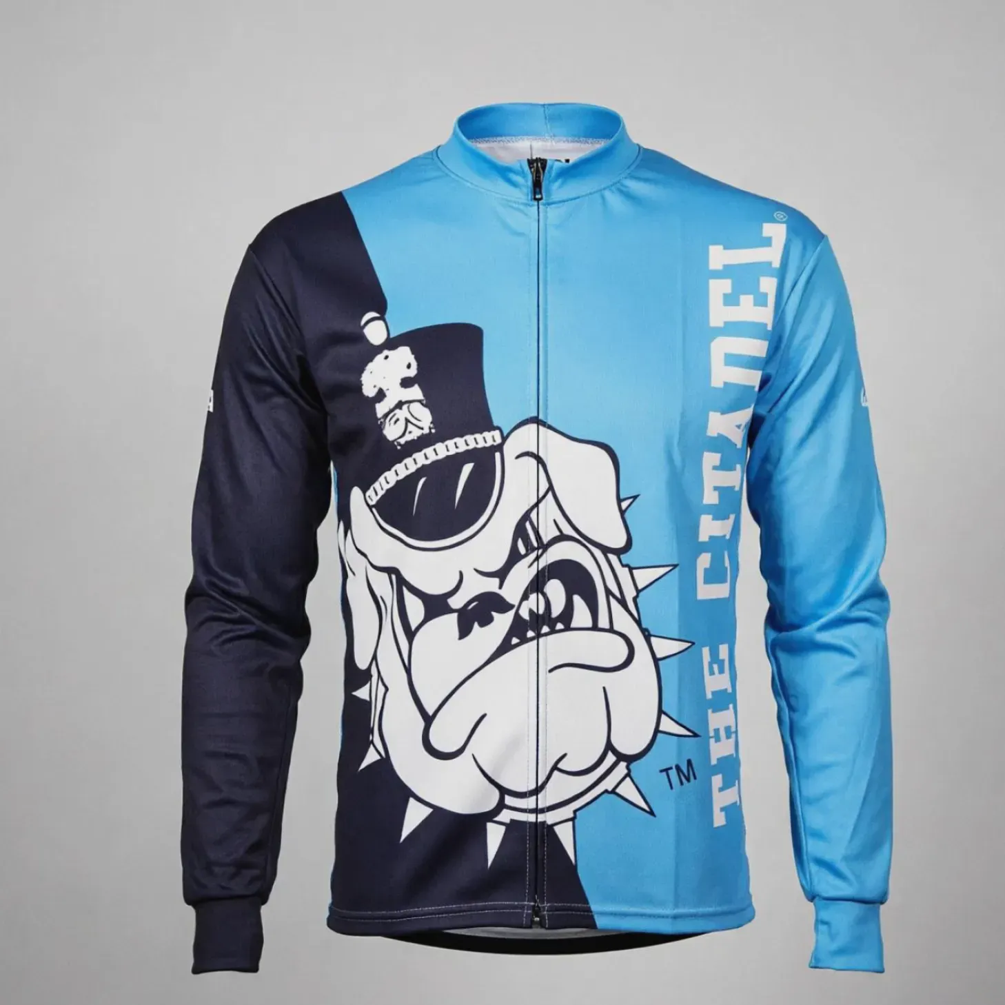 Citadel Bulldogs Long Sleeve Mountain Bike Cycling Jersey NCAA