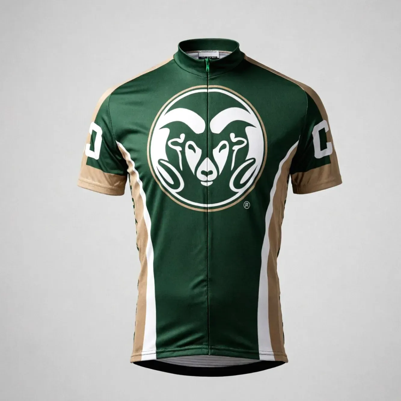 Colorado State Rams Cycling Jersey Green Gold