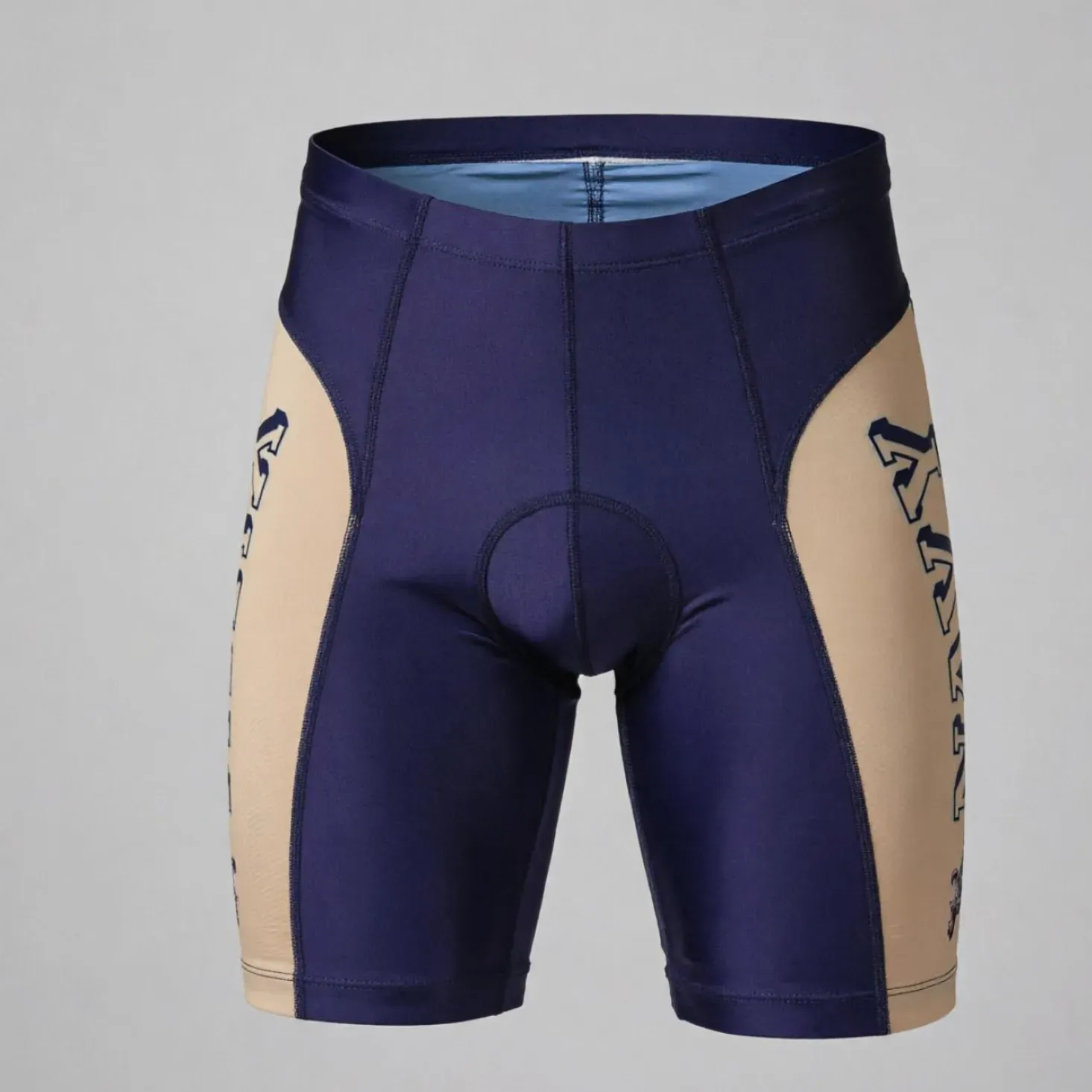 Custom College Navy Men's Compression Shorts
