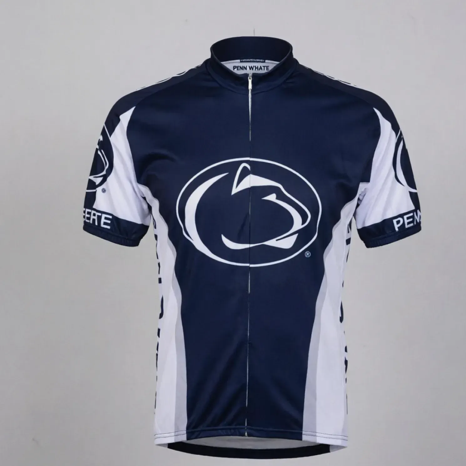Men's College Cycling Jersey Navy White Penn State NCAA Teamwear