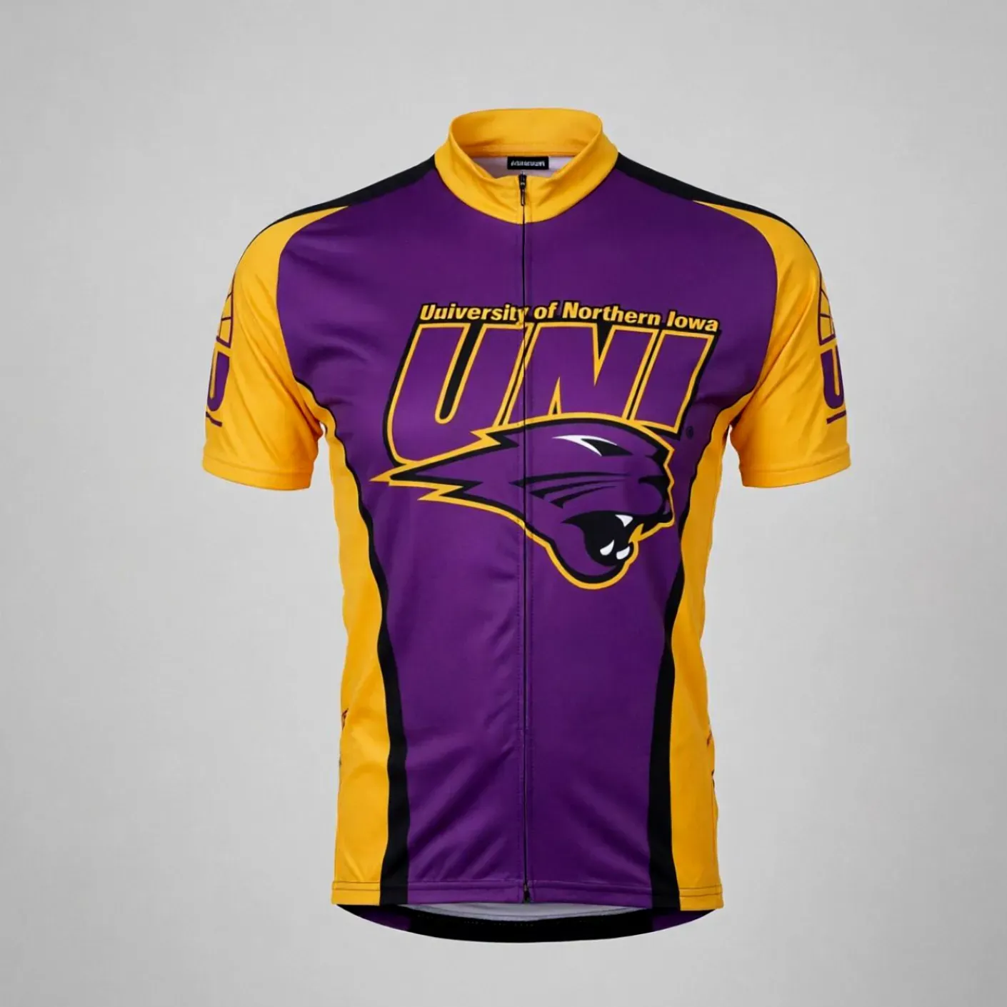 Men's Purple University Northern Iowa Cycling Jersey Top