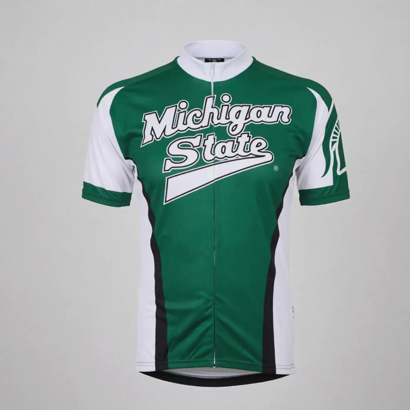 Michigan State Spartans College Cycling Jersey Green White
