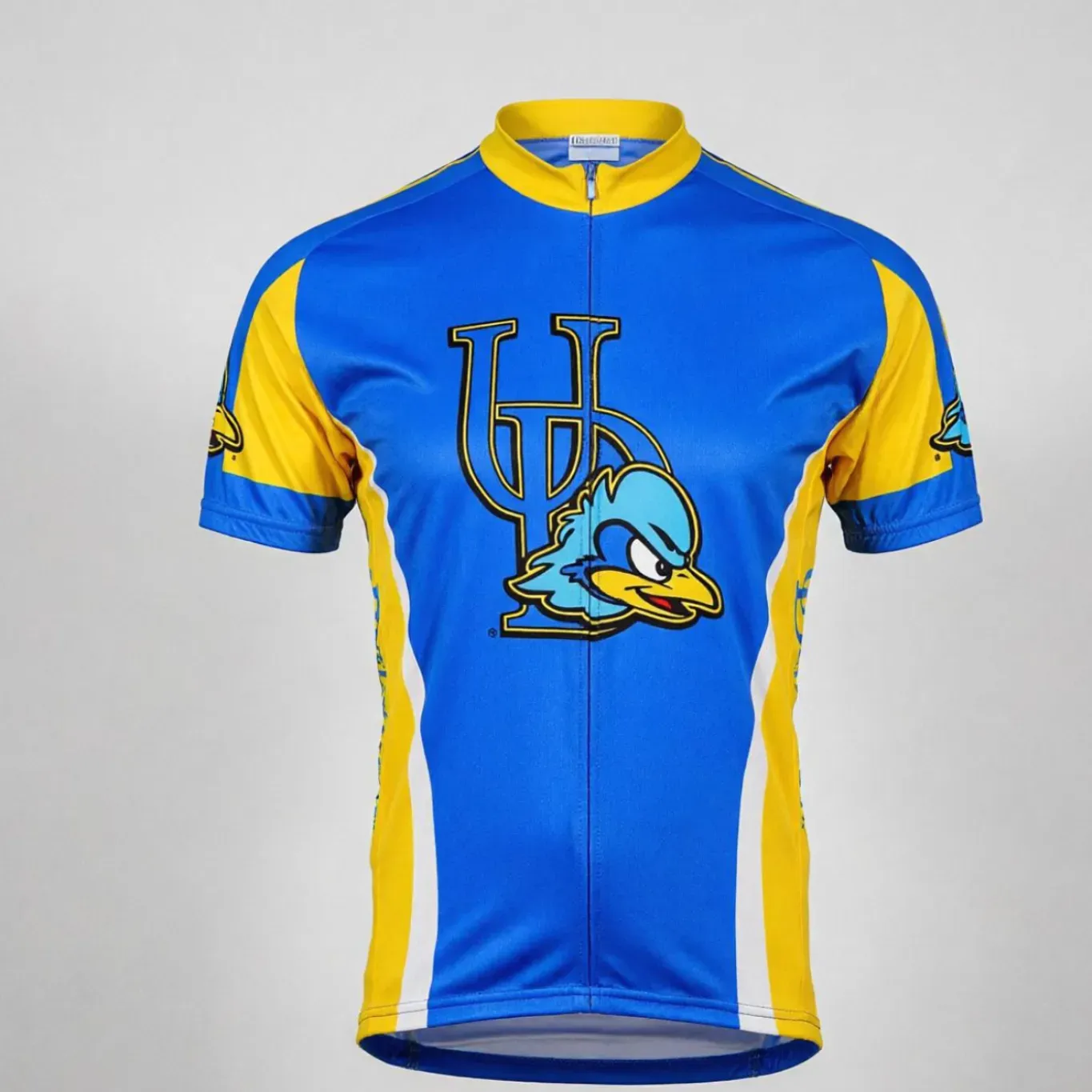 U of D Men Cycling Jersey Blue Yellow